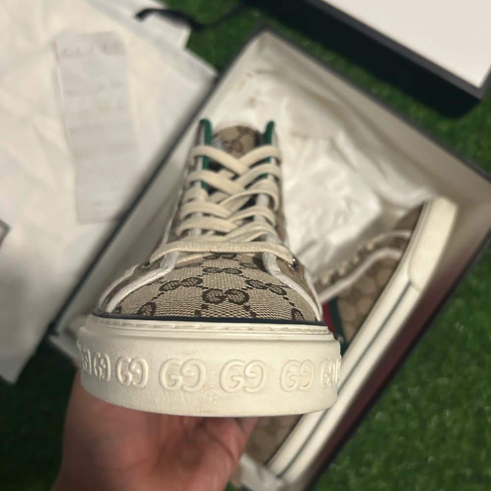 Gucci Tennis 1977 GG Canvas Sneakers Size 11/ Eu 45 | OG All + Receipt - Picture 2 of 8